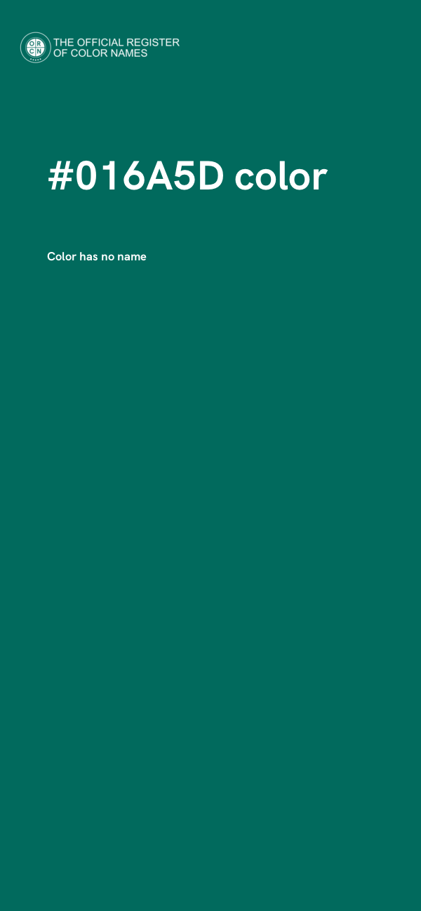 #016A5D color image