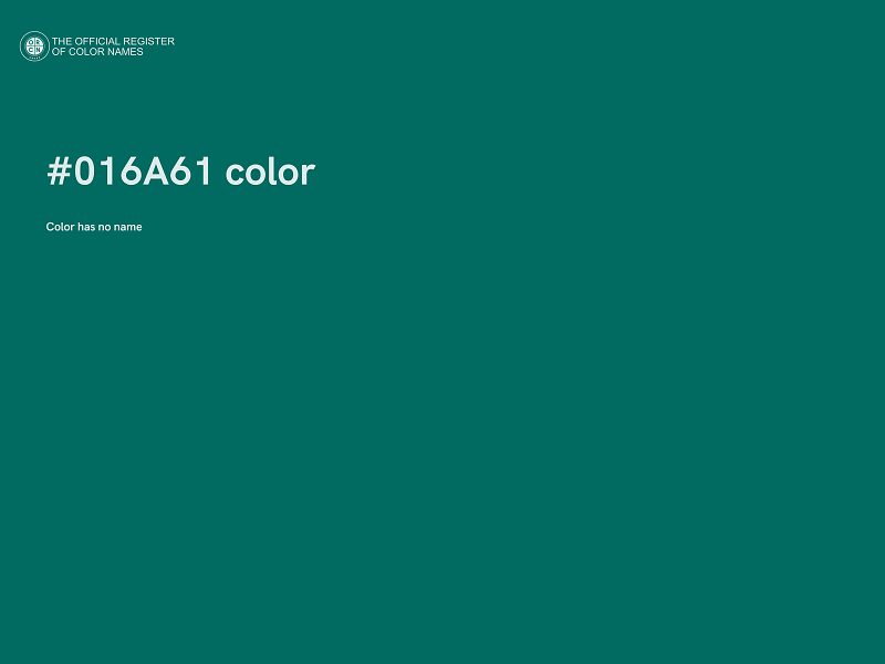 #016A61 color image