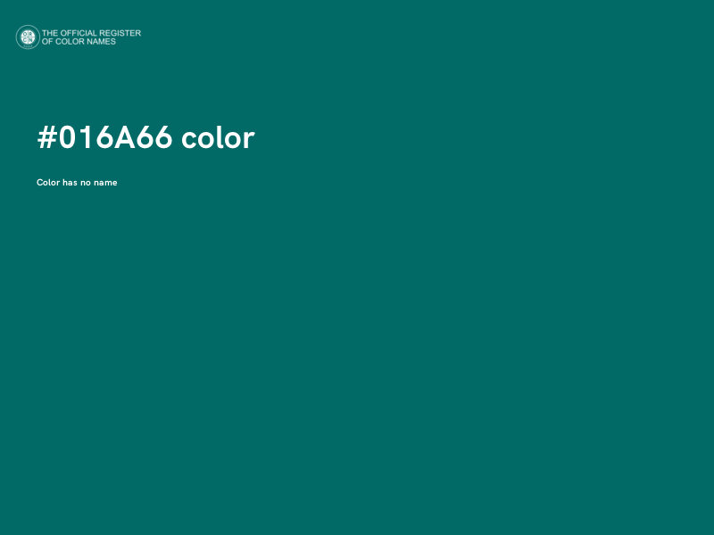 #016A66 color image