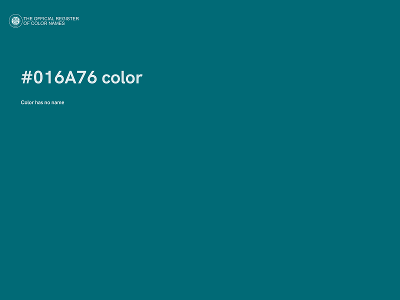 #016A76 color image
