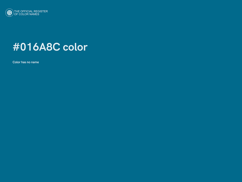 #016A8C color image