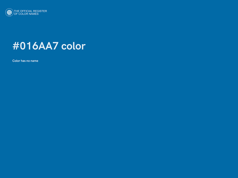 #016AA7 color image