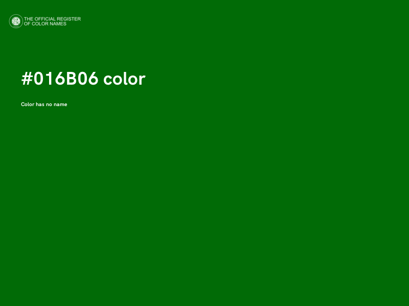 #016B06 color image
