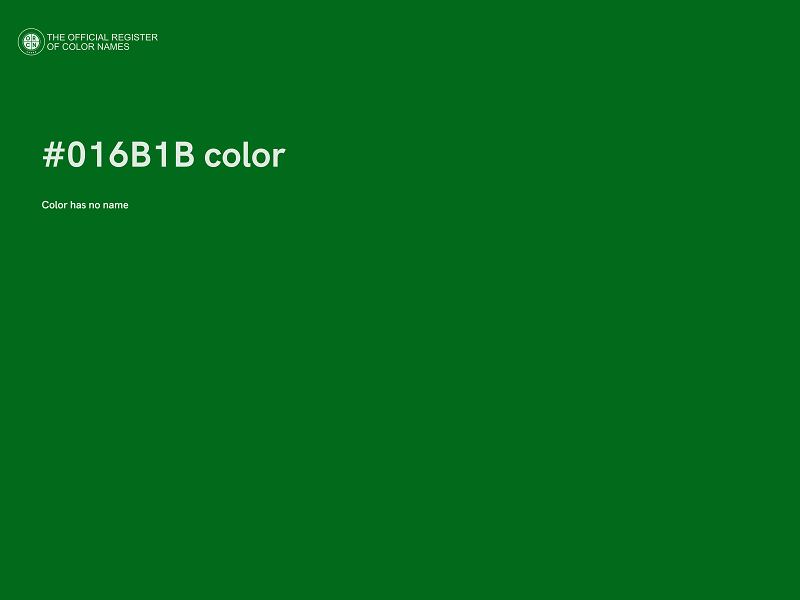 #016B1B color image