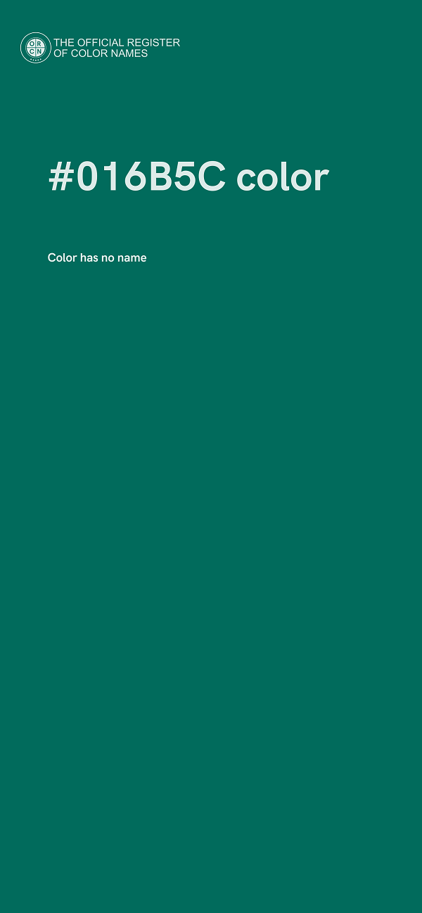 #016B5C color image