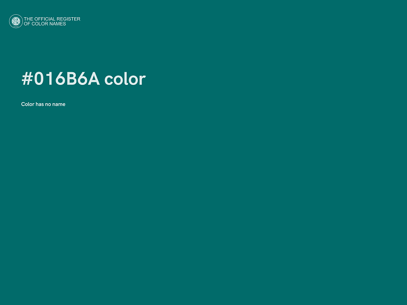 #016B6A color image