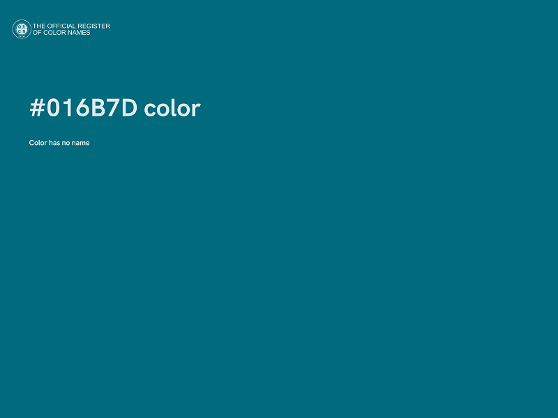#016B7D color image