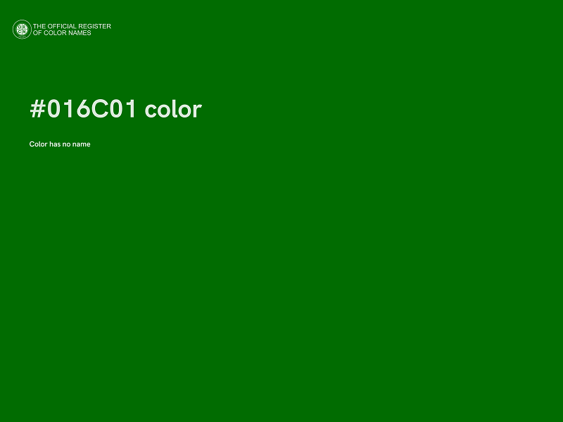 #016C01 color image