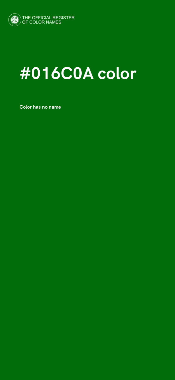 #016C0A color image