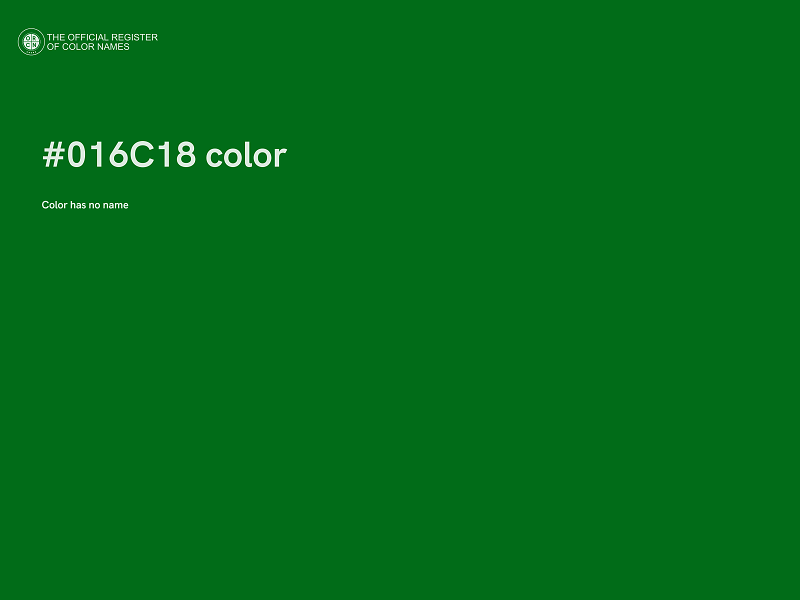 #016C18 color image
