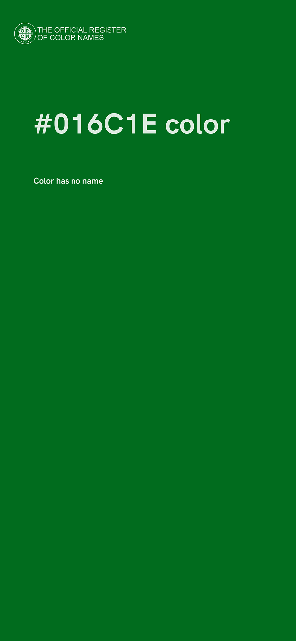 #016C1E color image