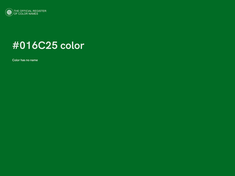 #016C25 color image