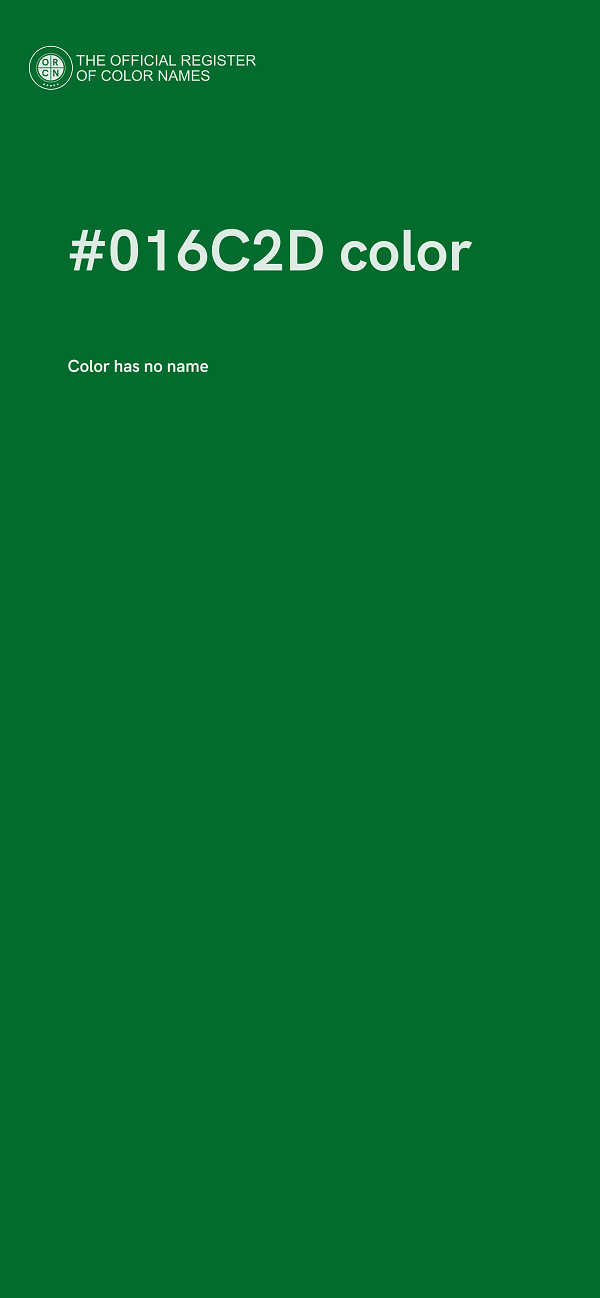 #016C2D color image