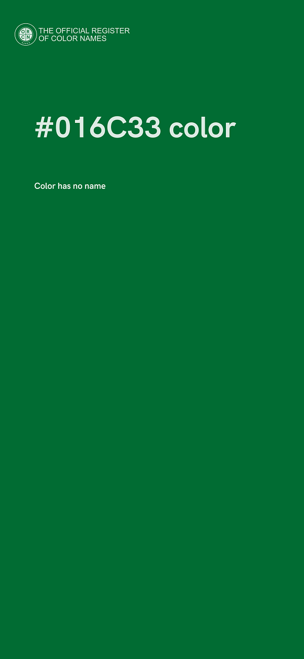#016C33 color image