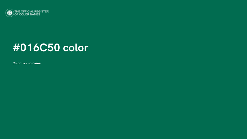 #016C50 color image