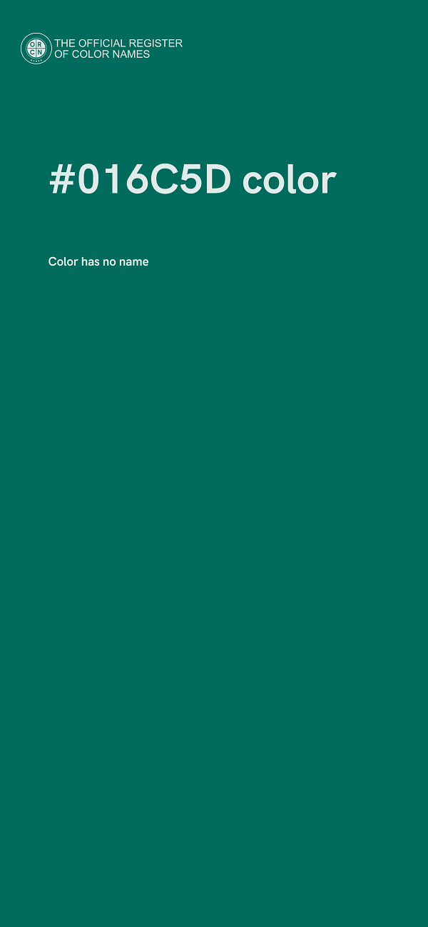 #016C5D color image