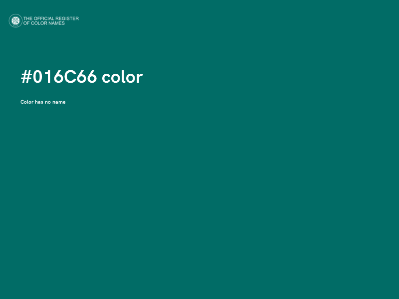 #016C66 color image