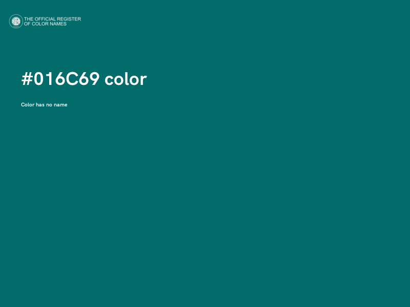 #016C69 color image