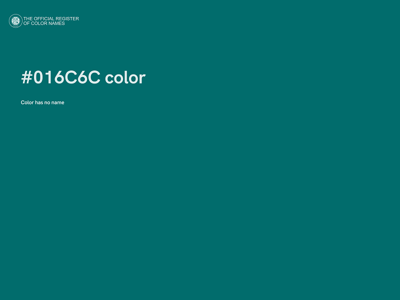 #016C6C color image