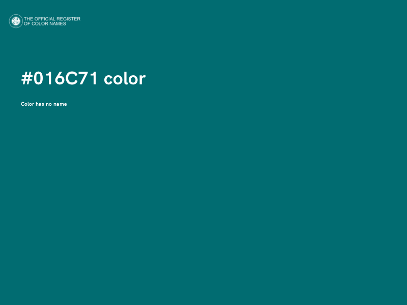 #016C71 color image