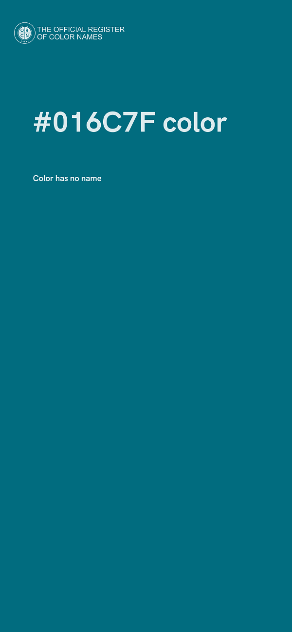 #016C7F color image