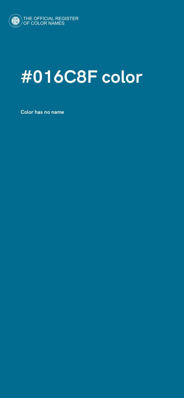 #016C8F color image