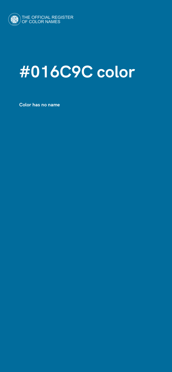 #016C9C color image