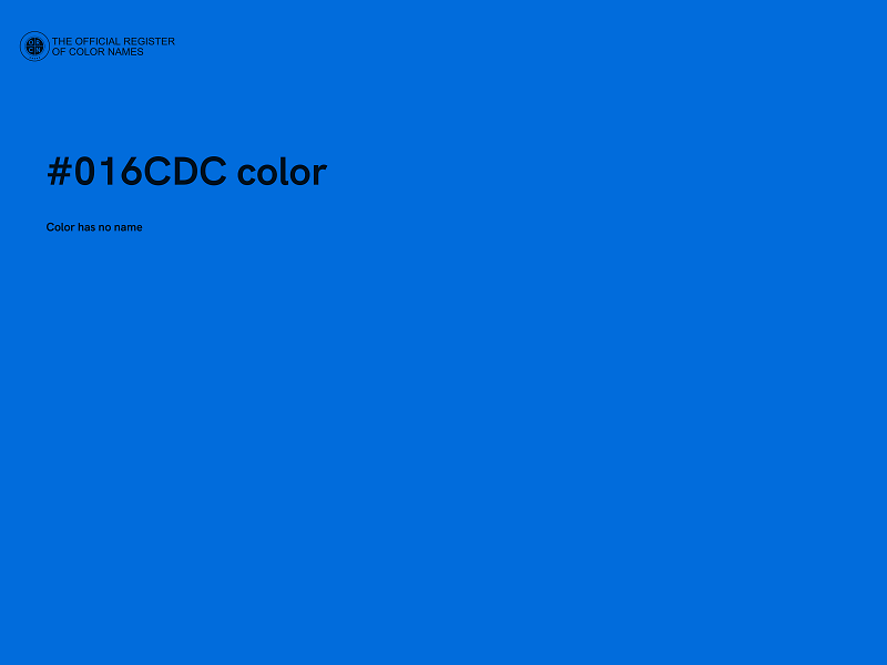 #016CDC color image