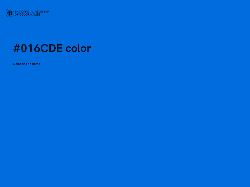 #016CDE color image