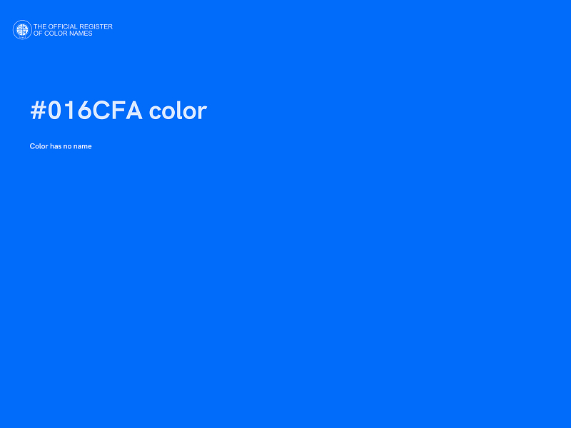 #016CFA color image