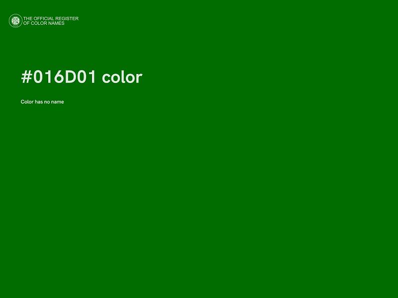 #016D01 color image