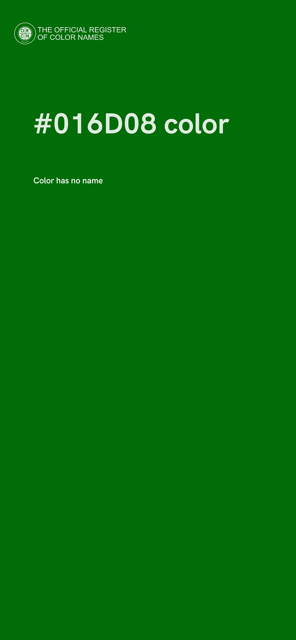 #016D08 color image