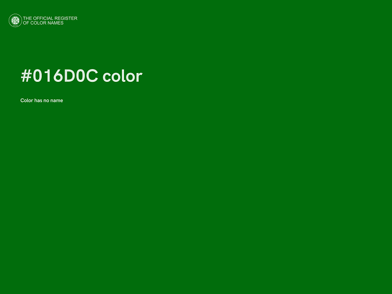 #016D0C color image