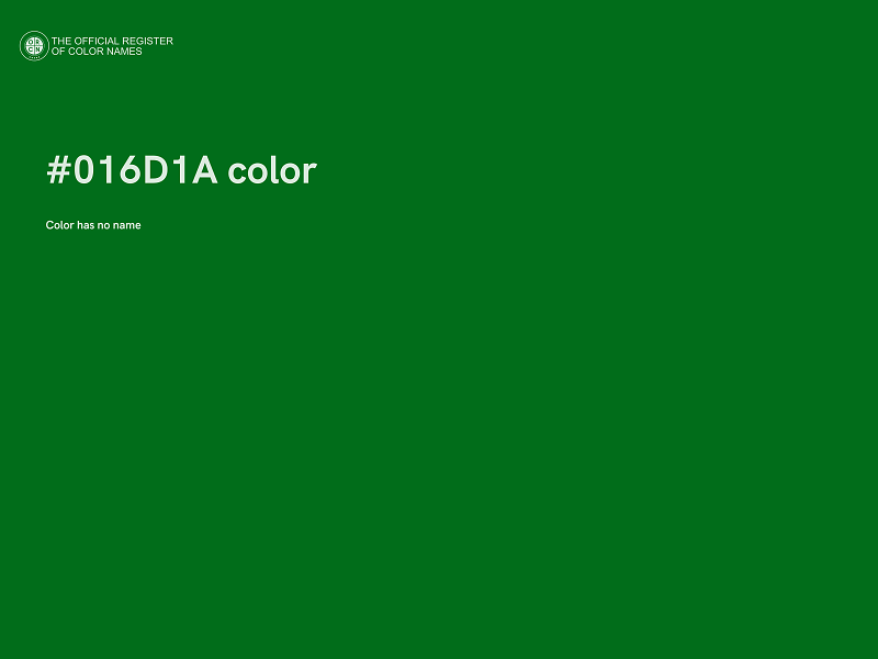 #016D1A color image