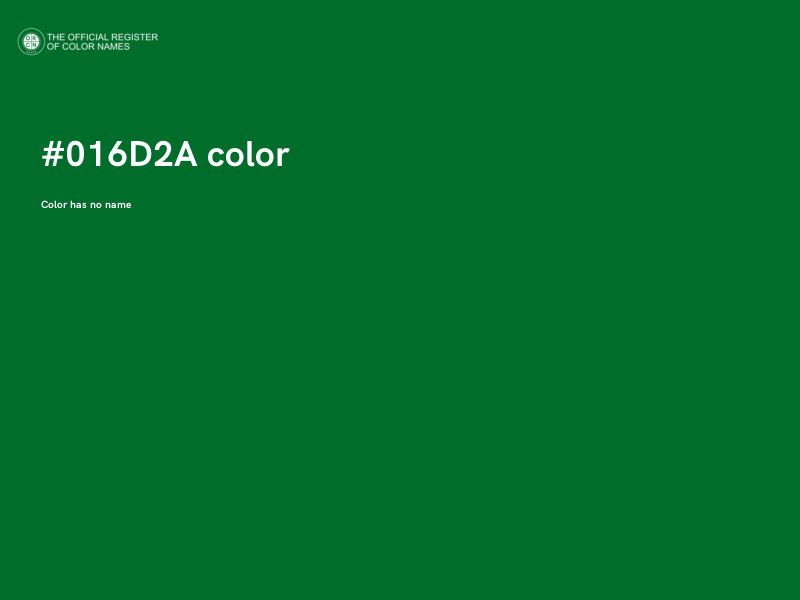#016D2A color image