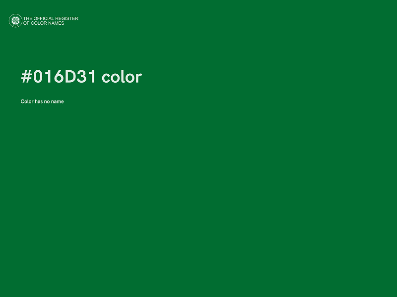 #016D31 color image