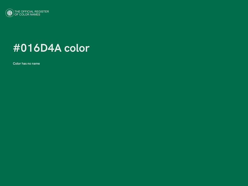 #016D4A color image