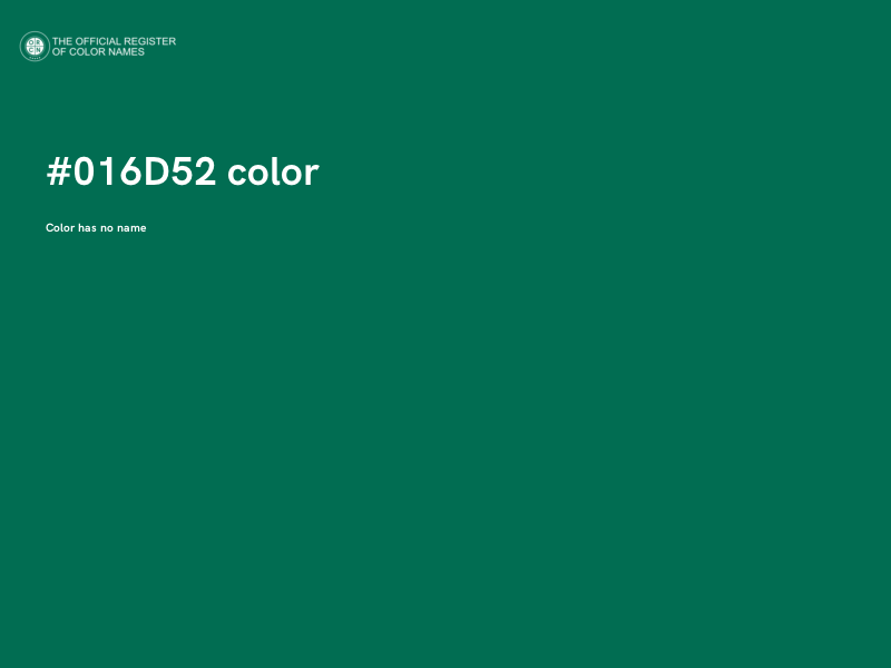 #016D52 color image