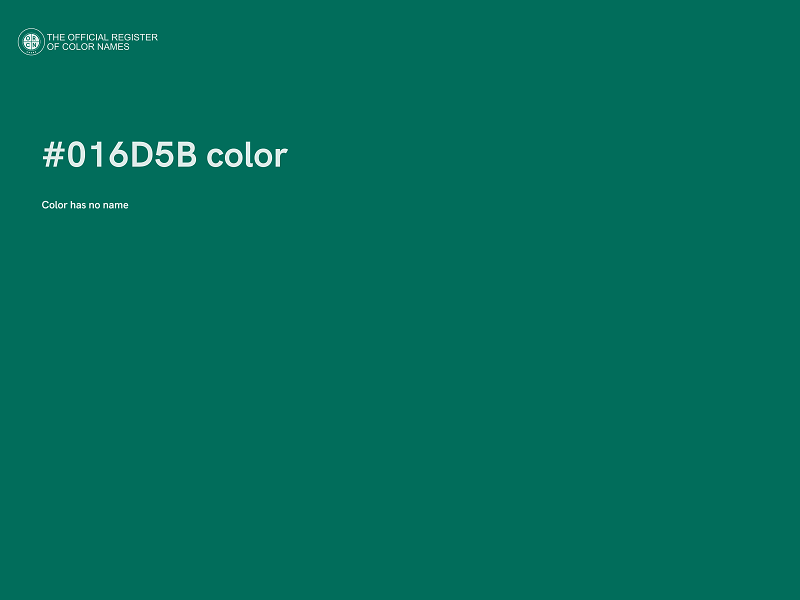 #016D5B color image