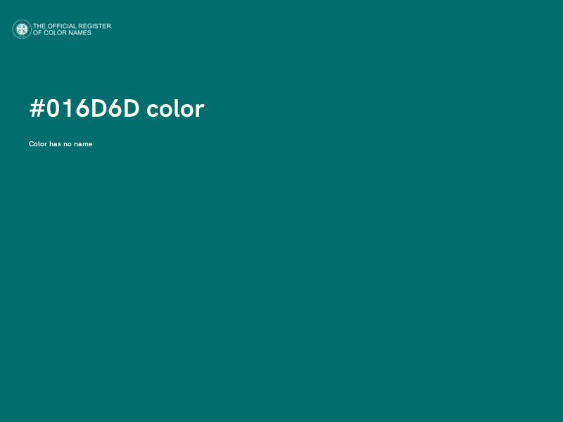 #016D6D color image