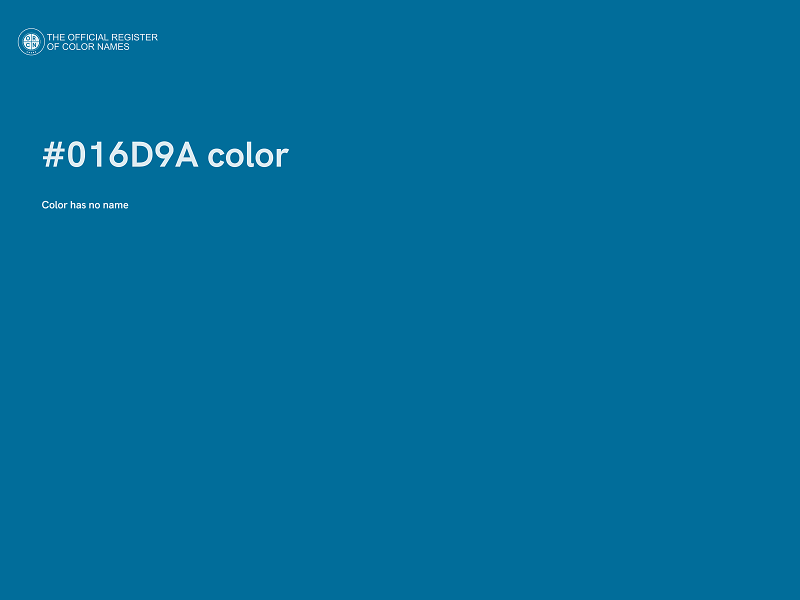 #016D9A color image