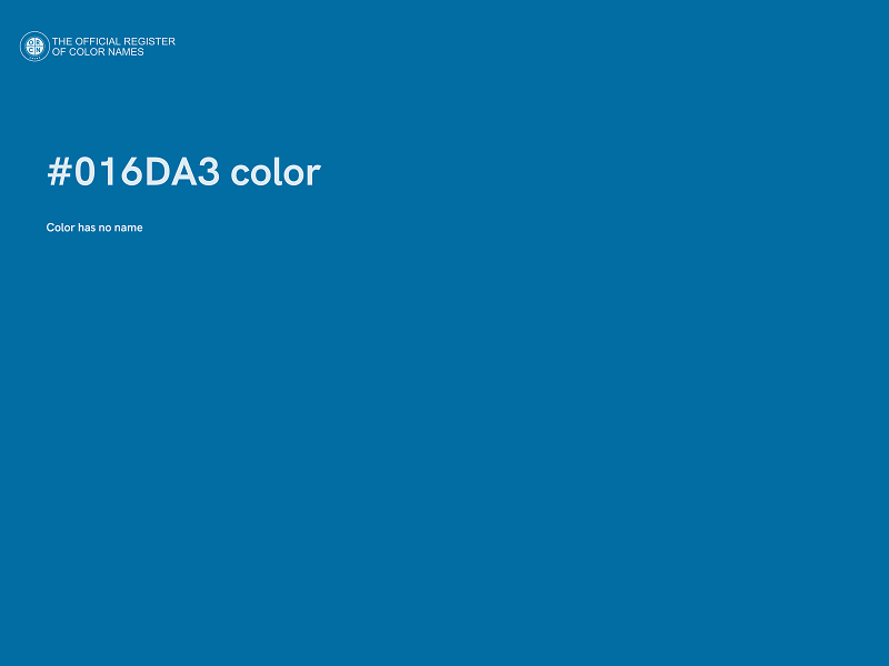 #016DA3 color image
