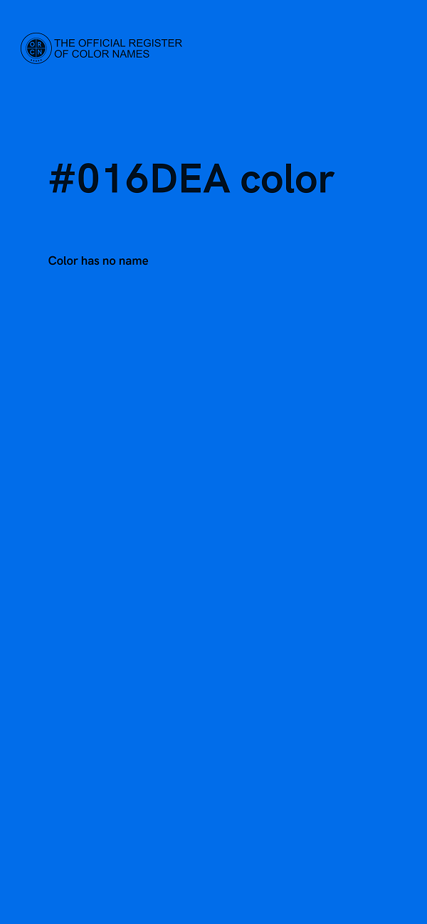 #016DEA color image