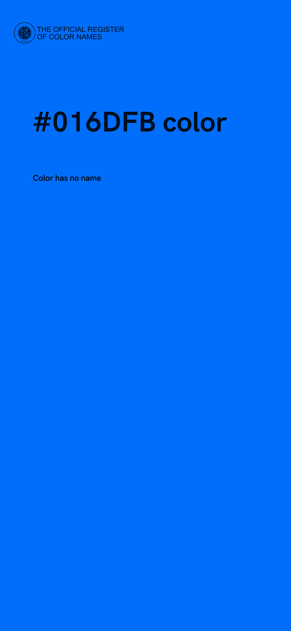 #016DFB color image