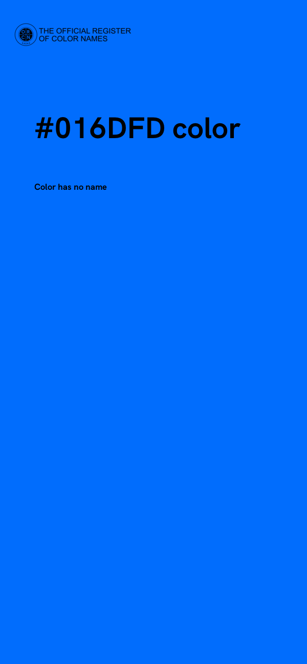 #016DFD color image