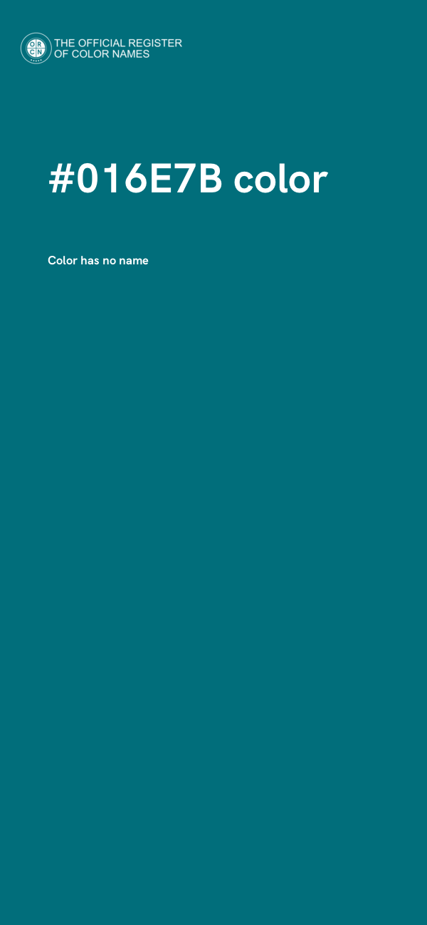 #016E7B color image
