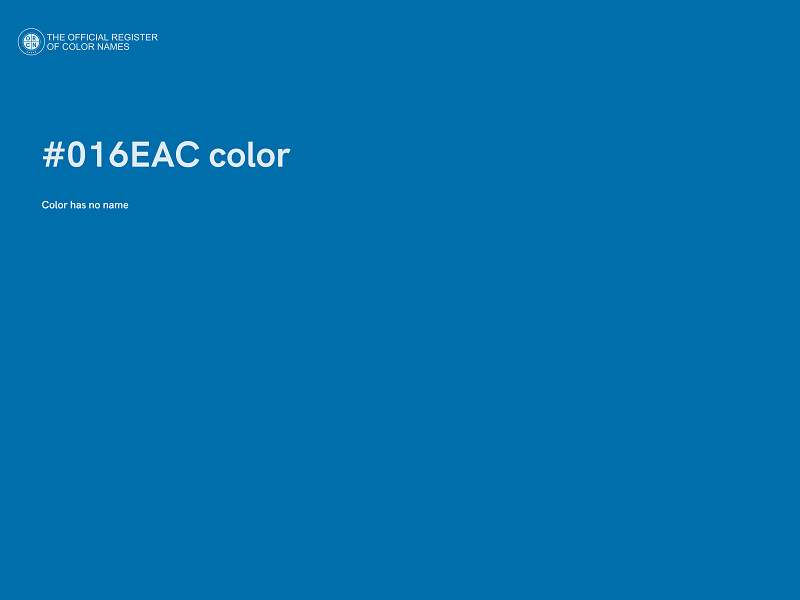 #016EAC color image