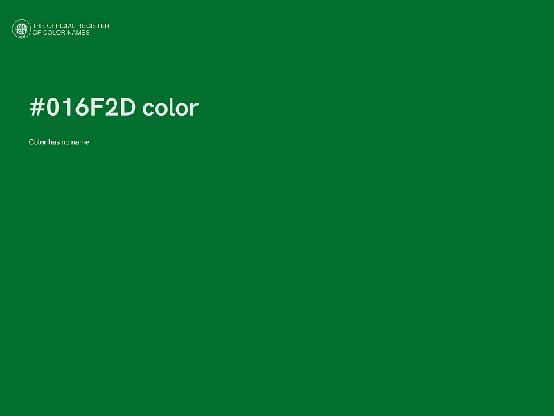 #016F2D color image