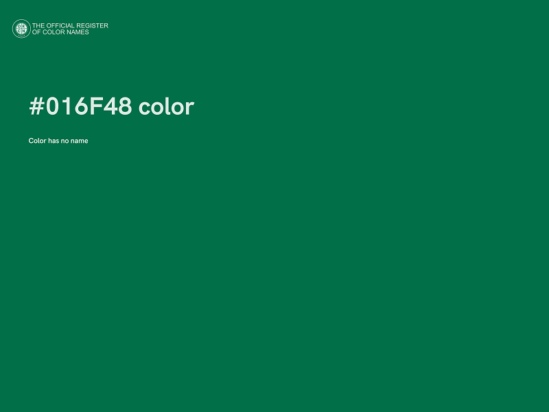 #016F48 color image