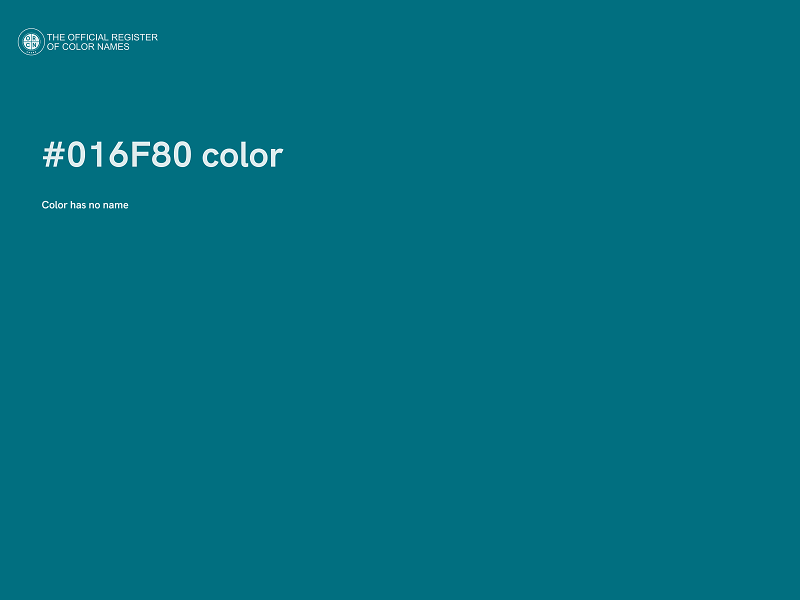 #016F80 color image